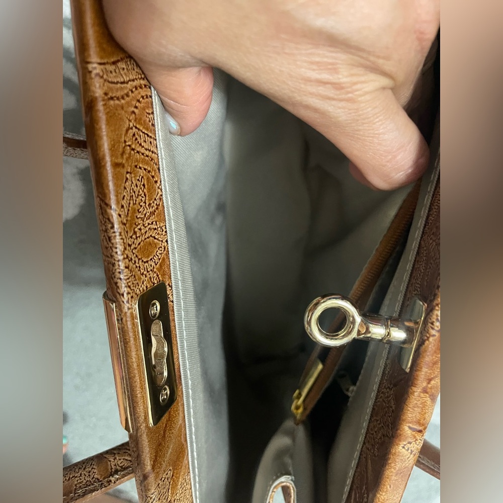 πPELLE DI GIADA BORSE ON PELLE. MADE IN ITALY, Elegant Brown Leather Handbag - Picture 11 of 16